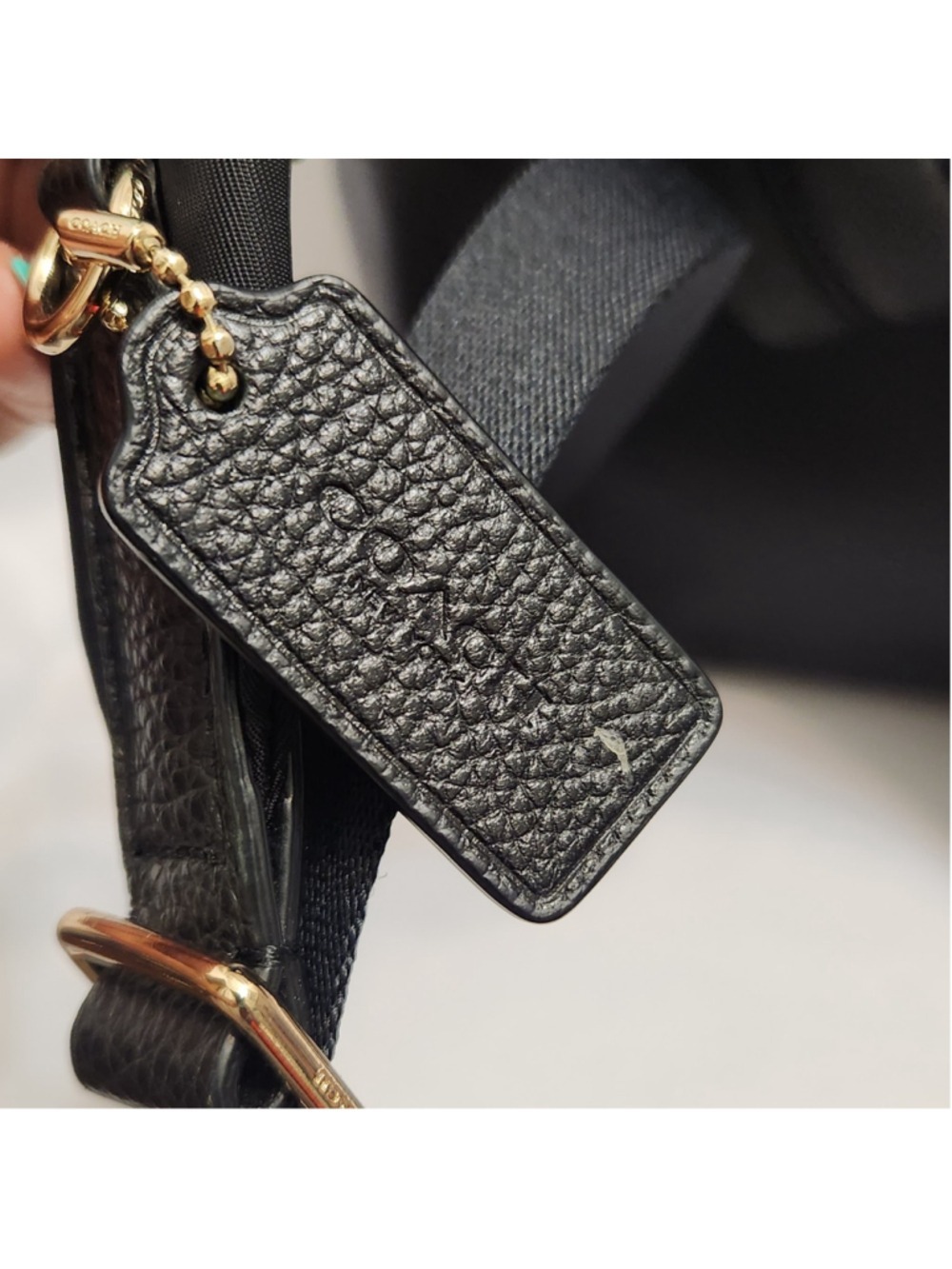 Coach Taylor Small Black Pebble Leather Backpack - Picture 5 of 15